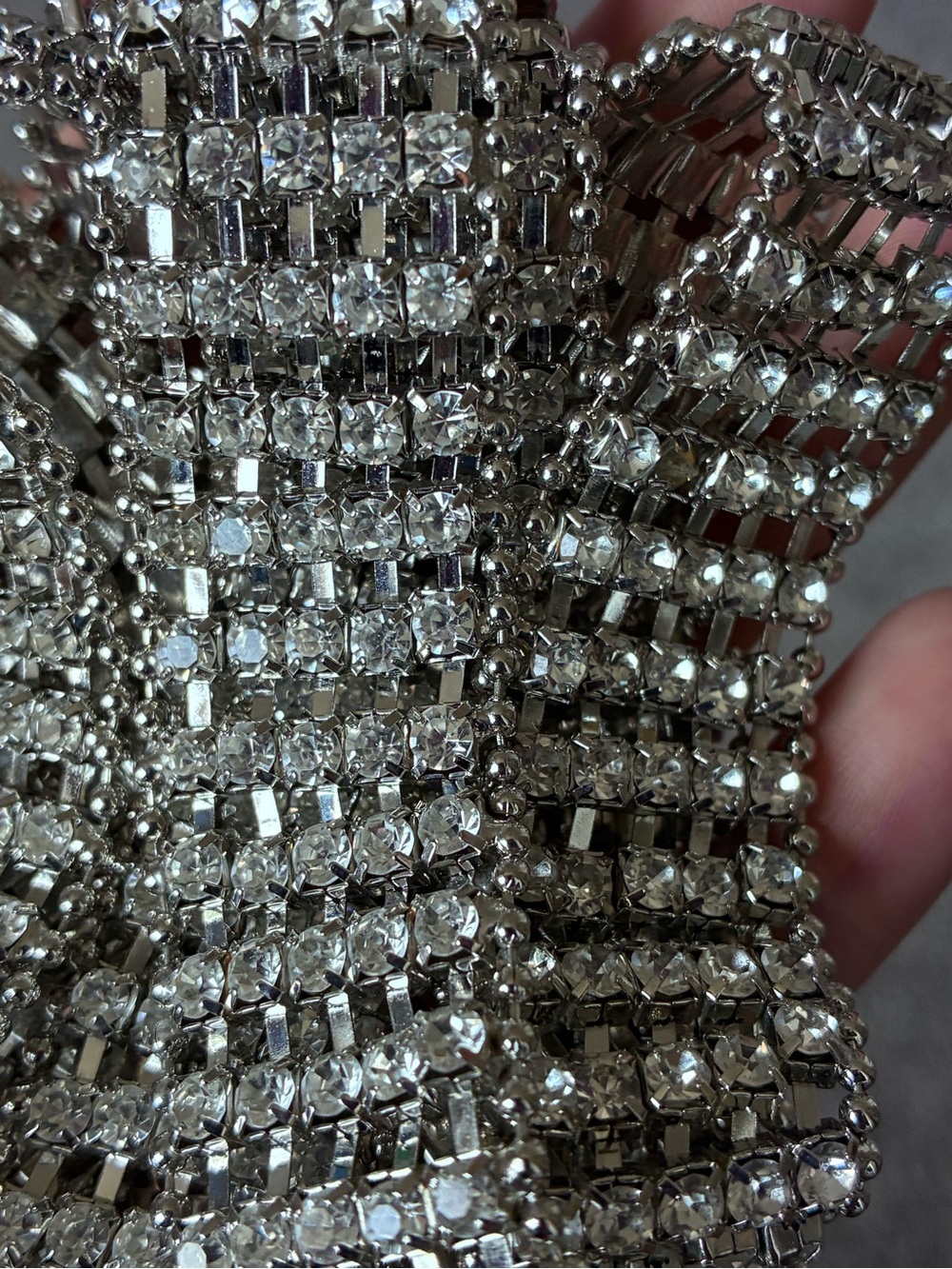Reitmans Silver Rhinestone Belt